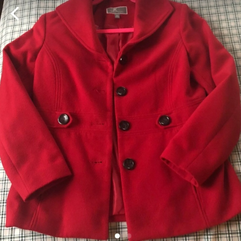 Red Pea Coat